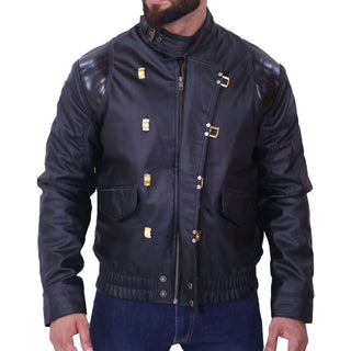 Akira Kaneda Black Leather Jacket