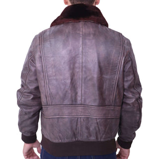 G1 US Navy Flight Distressed Brown Jacket