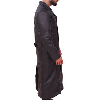 German Millitary Coat Men's Army Real Leather Trench Coat