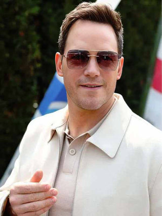 F1 Japanese GP 2026 Chris Pratt Off-white Jacket