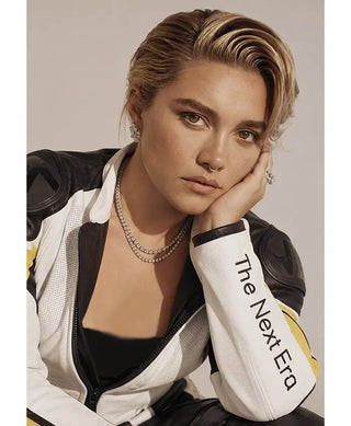 2026 Photoshoot Florence Pugh Moto Jacket For Men & Women
 