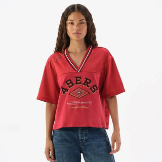 49ers Off Season Women's Lace-Back T-Shirt