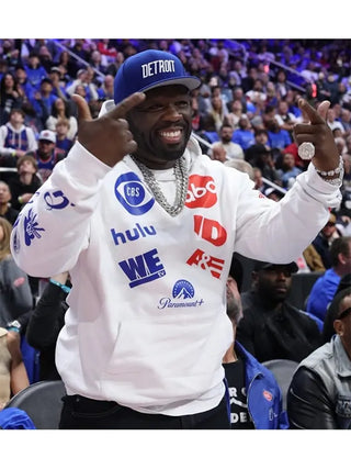 50 Cent Detroit Pistons Game Multi Logo Hoodie