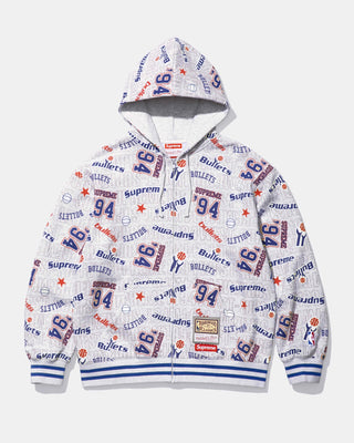 Supreme x Mitchell & Ness Washington Bullets Hooded Jacket