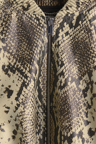 H&M x Stella McCartney Snakeskin Print Bomber Jacket