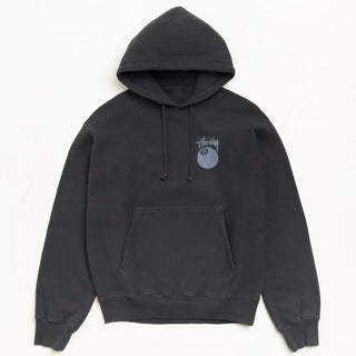 8 Ball Garment Dyed Black Hoodie