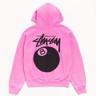 8 Ball Garment Dyed Pink Hoodie