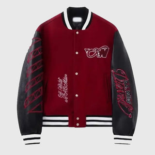 AC Milan Loftus x Ruben Off-White-Cheek Varsity Jacket
