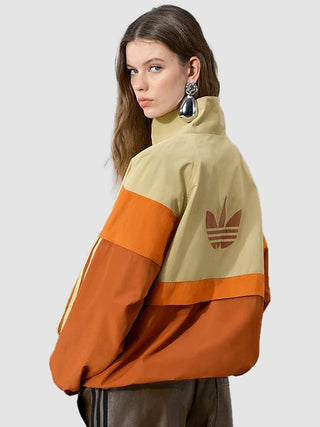 ASOS adidas collection 5 Overhead orange colour block Track Jacket