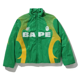 Aba Frame Monogram Jacquard Multi Logo Padded Jacket