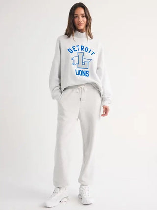 Abercrombie Detroit Lions Mockneck Sweatshirt