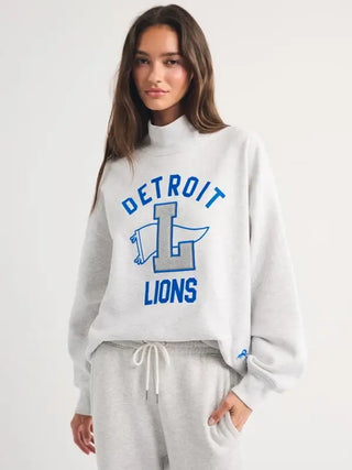 Abercrombie Detroit Lions Mockneck Sweatshirt For Men & Women