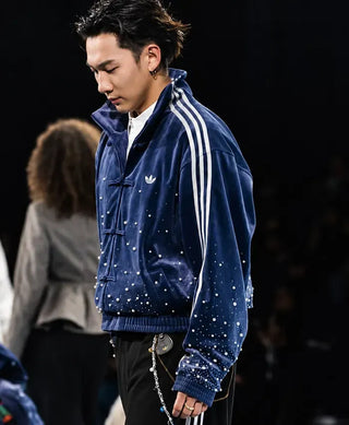 Adidas Chinese New Year Velvet Blue Jacket