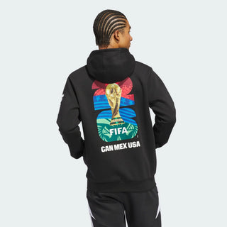 Adidas WC 2026 Match Ball Graphic Pullover Black Hoodie