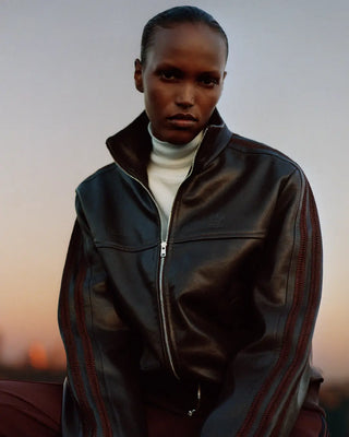Adidas Wales Bonner FW26 Brown Leather Jacket