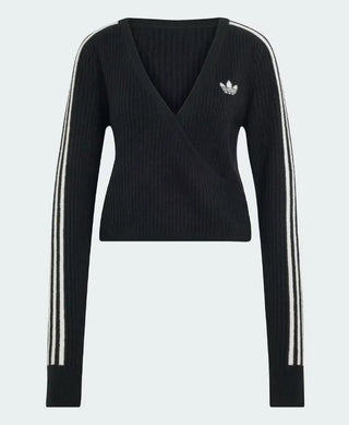 Adidas x Jennie knitted wrap black cardigan