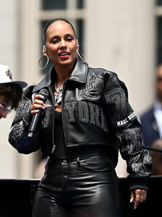 Alicia Keys Knicks Victory Parade 2026 Jacket