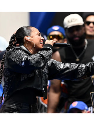 Alicia Keys Knicks Victory Parade 2026 Zip Jacket
