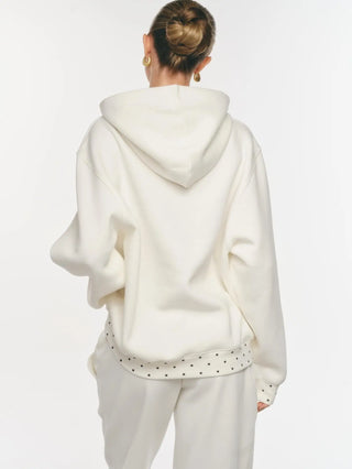 Amare Polka Dot White Hoodie