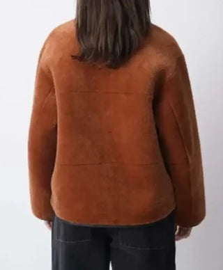Anne Shearling The Four Seasons Brown Jacket For Men & Women