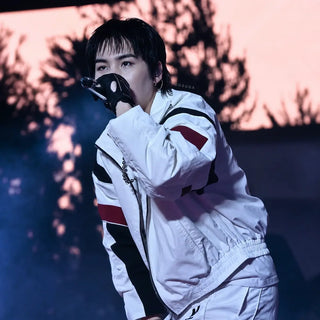 BTS Min Yoongi Arirang World Tour Stanford Stadium White Zipp Jacket