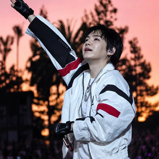 BTS Min Yoongi Arirang World Tour Stanford Stadium White Zipper Jacket