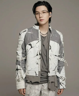 BTS World Tour Arirang Suga LIMA Leather Jacket