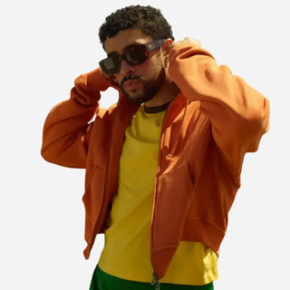 Bad Bunny x Zara Benito Antonio Orange Zipper Hoodie