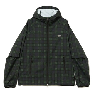 Beams x Lacoste Plaid Hooded Jacket