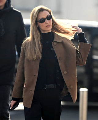 Bella Hadid Milan Suede Jacket