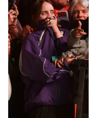 Billie Eilish Coachella 2026 Purple Track Jacket