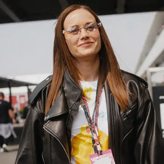 Brie Larson F1 Grand Prix 2026 Leather Jacket