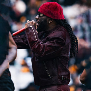 Burna Boy NFL Paris Game 2026 Leather Jacket