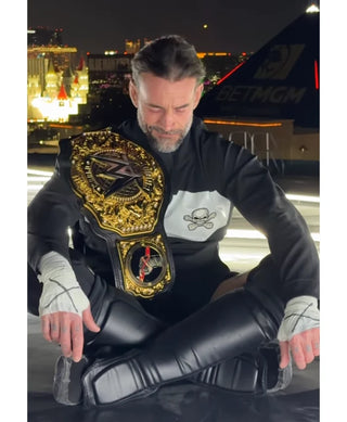 CM Punk WWE Miseria Cantare 2026 Black Jacket