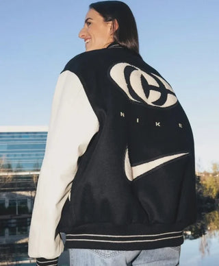 Caitlin Clark x Nike Varsity Black & White Jacket