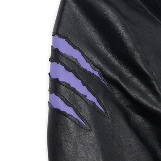  Catwomen Black Leather Hooded Trench Coat