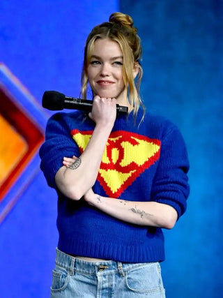 Chanel Superman Blue Pullover Sweater