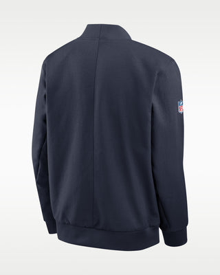 Chicago Bears Sideline nike Bomber Jacket back view