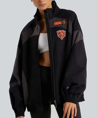 Chicago Bears lululemon Oversized Track Black Jacket