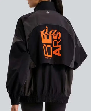 Chicago Bears lululemon Oversized Track Black Jacket For Men & Women
