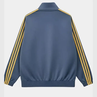 Chinese New Year Adidas Yellow Stripes Blue Jacket
