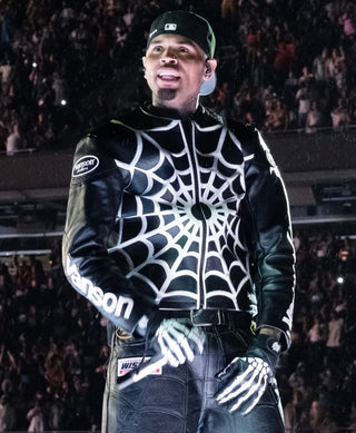 Chris Brown Spider Man Black Jacket