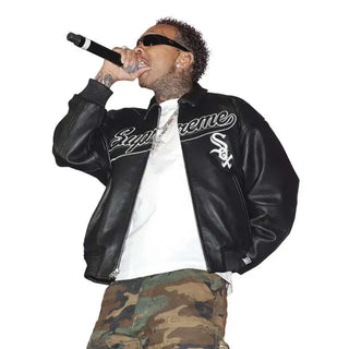 Tyga Coachella 2026 Black Leather Jacket