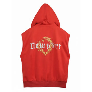 Coachella Justin Bieber Newport Red Zip Hoodie