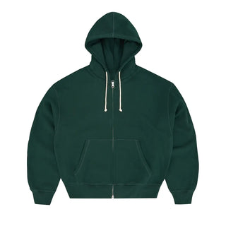 Corteiz Lundun Stitch Zip Green Hoodie 