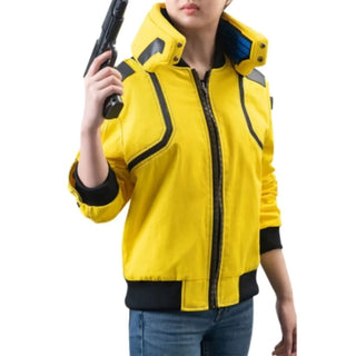Cyberpunk 2077 Judy Leather Bomber Jacket