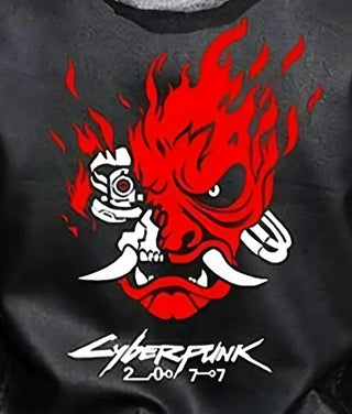 Cyberpunk 2077 Samurai Black Leather Hooded Jacket