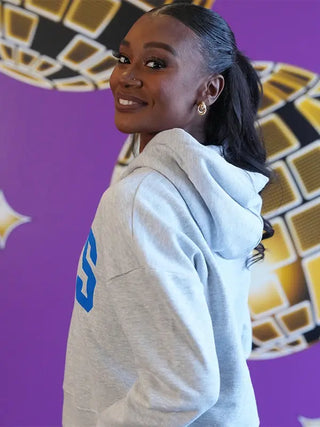 Dancing With The Star 2026 Gray Cropped Hoodie For Women
