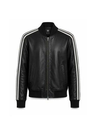 David Beckham World Cup 2026 Black Zip Leather Track Jacket