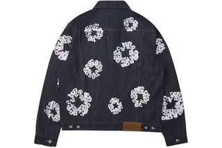 Denim Tears Type II All Over Wreath Black Jacket 